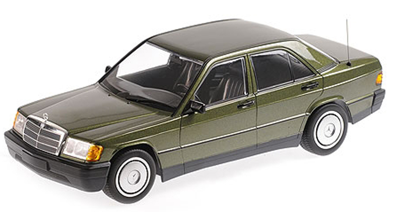 Mercedes Benz W201 190E 1982 grün metallik 1:18 Mercedes Benz W201 190E 1982 grün metallik 1:18